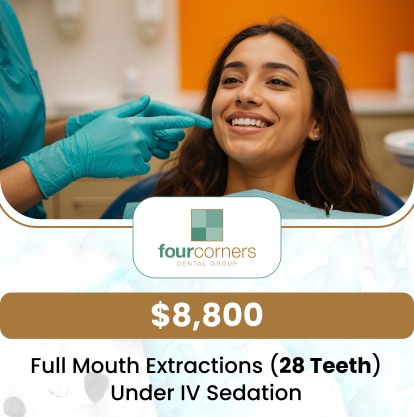 If you are looking for a full mouth extractions dentist in Anchorage, AK, Dr. Pete Higgins, DDS, at Four Corners Dental Group provides care focused on comfort, function, and long-term oral health. Four Corners Dental Group helps patients with severe tooth damage, infection, gum disease, and other dental concerns that may require full mouth extractions. Patients in Anchorage, AK choose Four Corners Dental Group for trusted dental care, gentle treatment, and a path toward better oral health after full mouth extractions. For more information, contact us today or book an appointment online. We are conveniently located at 3901 Raspberry Rd, Anchorage, AK 99502.