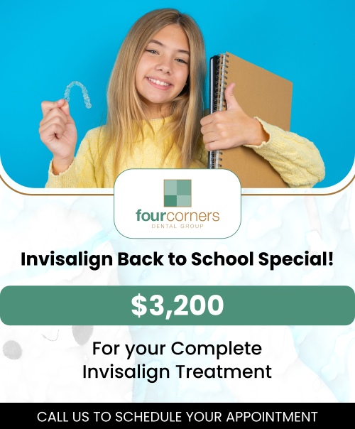 Invisalign offers patients a discreet corrective alternative to traditional braces that comes with a slew of distinct advantages. Invisalign is a versatile treatment option for a wide range of dental conditions linked to bite difficulties and tooth misalignment. Dr. Pete Higgins offers Invisalign treatment at Four Corners Dental Group. For more information, contact us or book an appointment online. We are conveniently located at 3901 Raspberry Rd, Anchorage, AK 99502. We also encourage our patients to visit us online for directions to our leading dental clinics and to learn more about the services we offer patients of all ages. Let our team of dental professionals help you smile with confidence again! Invisalign offers patients a discreet corrective alternative to traditional braces that comes with a slew of distinct advantages. Invisalign is a versatile treatment option for a wide range of dental conditions linked to bite difficulties and tooth misalignment. Dr. Pete Higgins offers Invisalign treatment at Four Corners Dental Group. For more information, contact us or book an appointment online. We are conveniently located at 3901 Raspberry Rd, Anchorage, AK 99502. We also encourage our patients to visit us online for directions to our leading dental clinics and to learn more about the services we offer patients of all ages. Let our team of dental professionals help you smile with confidence again!